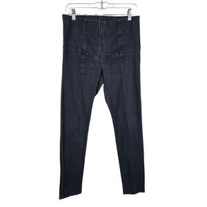 Prairie UnderGround Exposed Zipper Front Denim Women's Skinny Jeans M